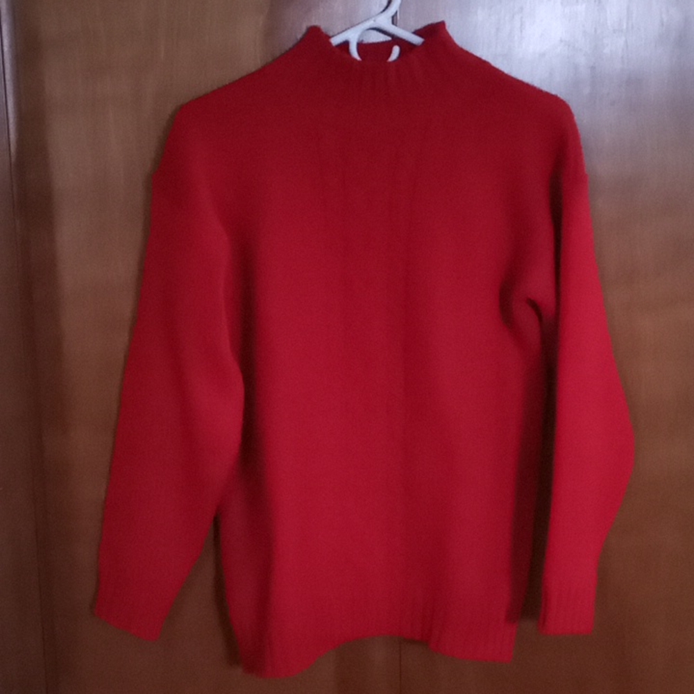 EUC Cara Soho Mock Turtleneck Cable Knit Sweater Size Small